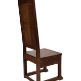 Art Deco High Back chair in oak minimalist design