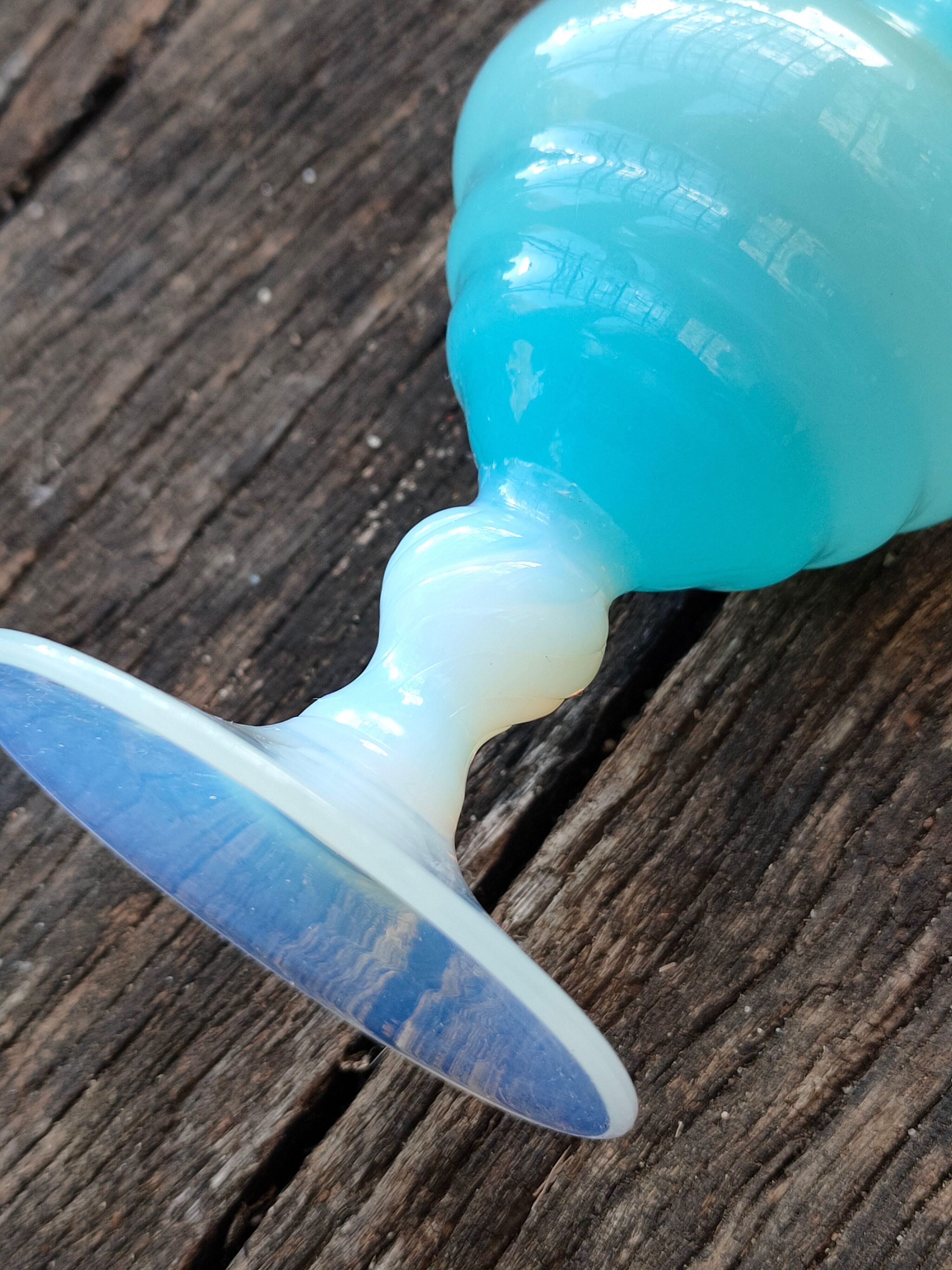 Blue Murano glass vase