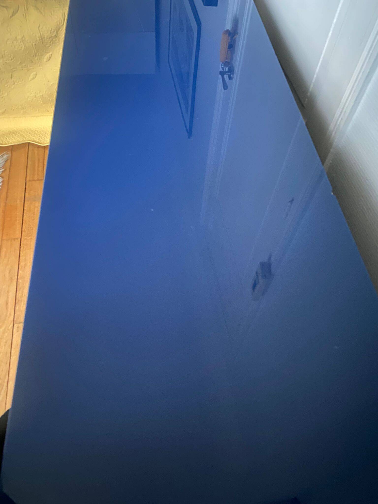 Console / chest of drawers David Lange – Deep blue lacquer – 6 drawers – 156 cm – A