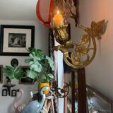 Pair of Louis XV sconces in 18th century gilded bronze