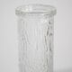 Vintage mid-century transparent Oberglass vase, rock crystal, Austria, 1970s.