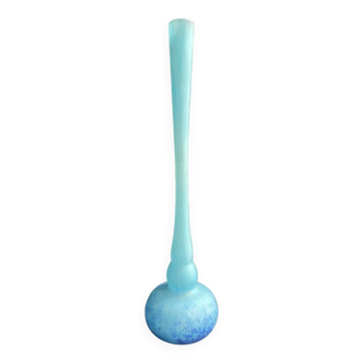 Vase soliflore nommé « Berluze » – Verre marmoréen – Signé Lorrain par Daum (1925-1934)