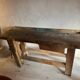Old wooden workbench