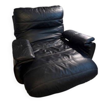 Armchair, Ligne Roset Marsala black leather
