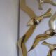 Wall Decoration Set 6 X Seagull / Swallow / Bird. Brass 70 / 80s