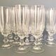 Set 12 flûtes à champagne cristallin taillé