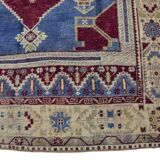 Antique Handmade Wool Oushak Carpet