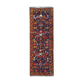 Tapis traditionnel bleu coureur fait à la main en laine orientale 140x215cm