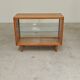 Small two-sided display cabinet wood and glass Frantisek Jirak 1960