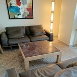 Red marble coffee table