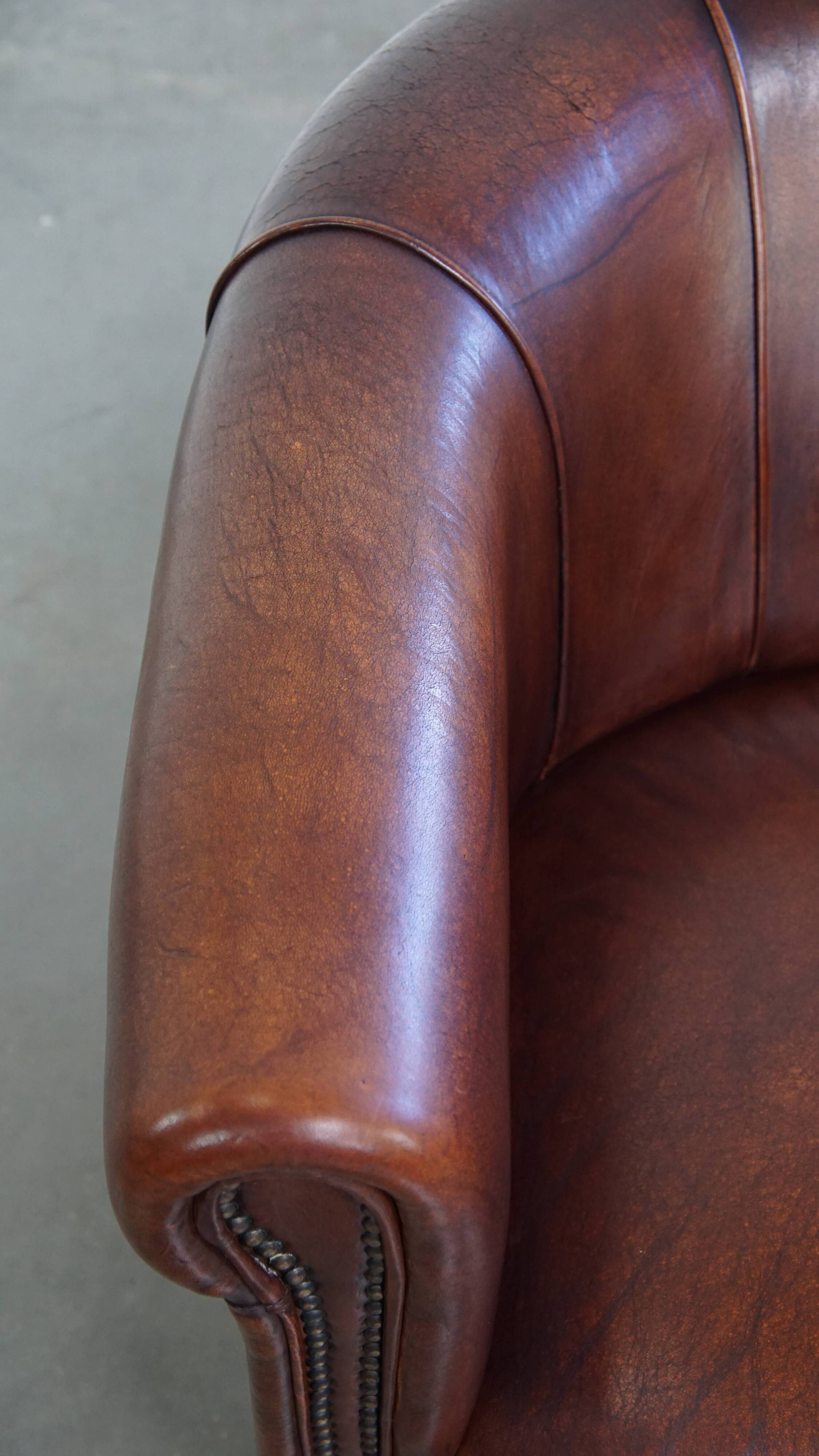 Sheepskin Leather Club Chair