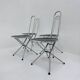 Set of 4 postmodern folding chairs by Niels Gammelgaard for Ikea, 1980s
