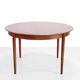 Vintage Danish design teak round dining table
