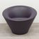 Girola armchair from Tacchini in purple leather