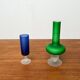 Vase from the Italian Satinato series and glass attributed to Carlo Moretti, 1970s, set of 2.