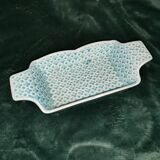 Empty pocket, blue Digoin soap holder