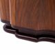 Art Deco walnut commode cabinet, Western Europe, mid-20th century.