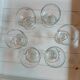 6 old champagne glasses