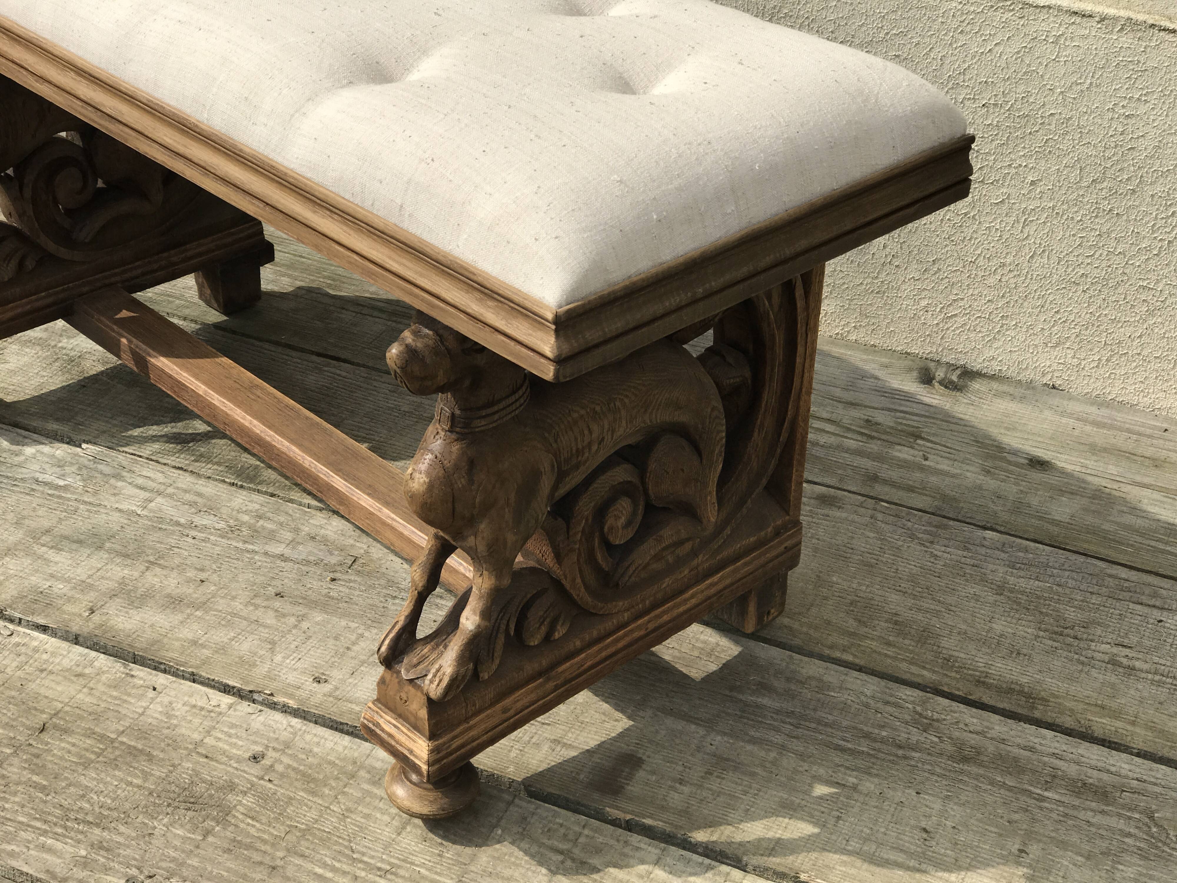 Banc de vestibule ancien