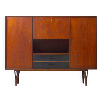 Mid-century highboard by Van Pelt, Belgium 1960s