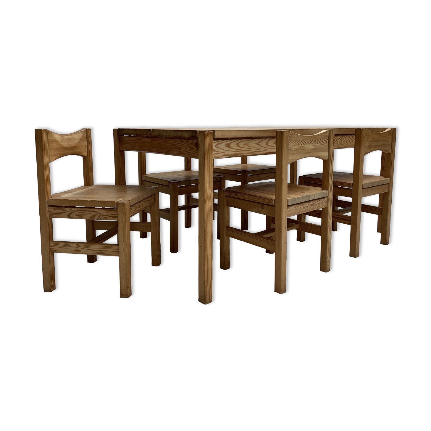 Dining set by Ilmar Tapiovaara for Laukaan Puu Finnland