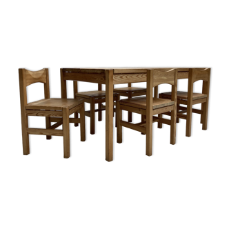 Dining set by Ilmar Tapiovaara for Laukaan Puu Finnland