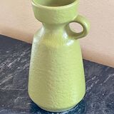 Vase vintage céramique vert olive