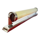 Applique fonctionnaliste, tube en verre 50 cm, par Napako, Tchécoslovaquie