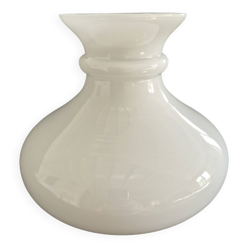 Large vintage white opaline lampshade H.20 cm Elegant lighting A661
