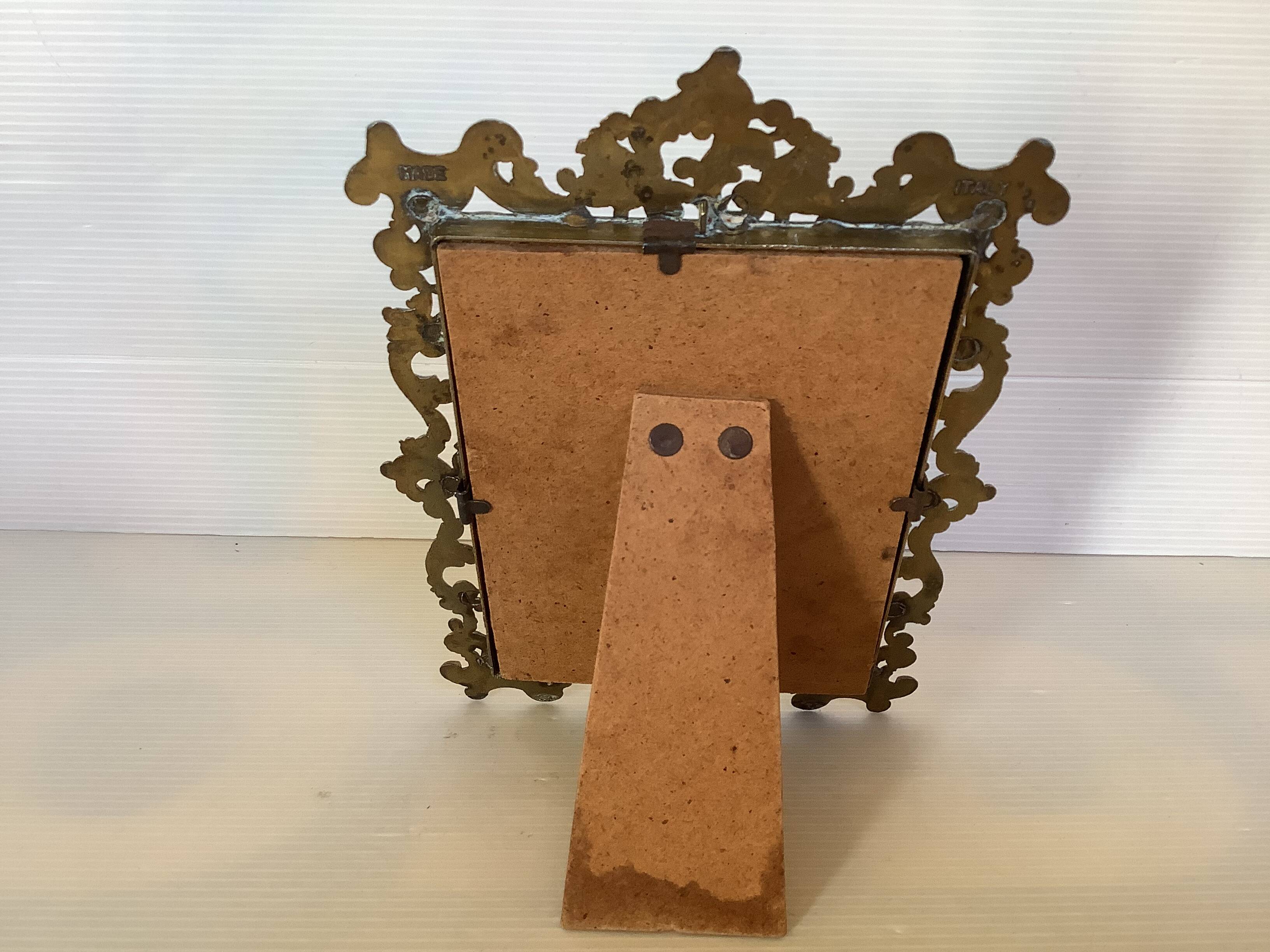 Brass frame made in Italy