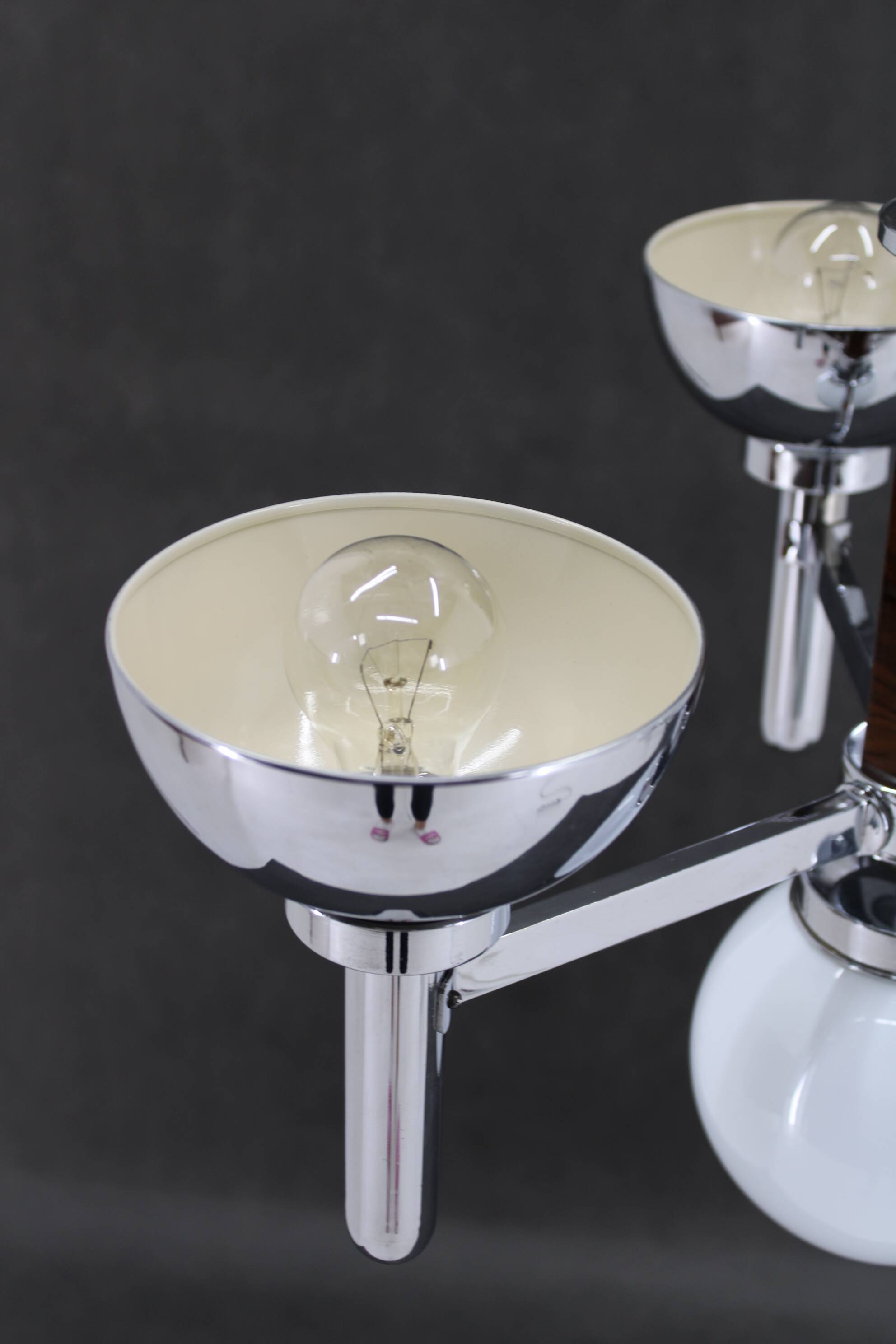 1930s Art Deco Chandelier, Czechoslovakia