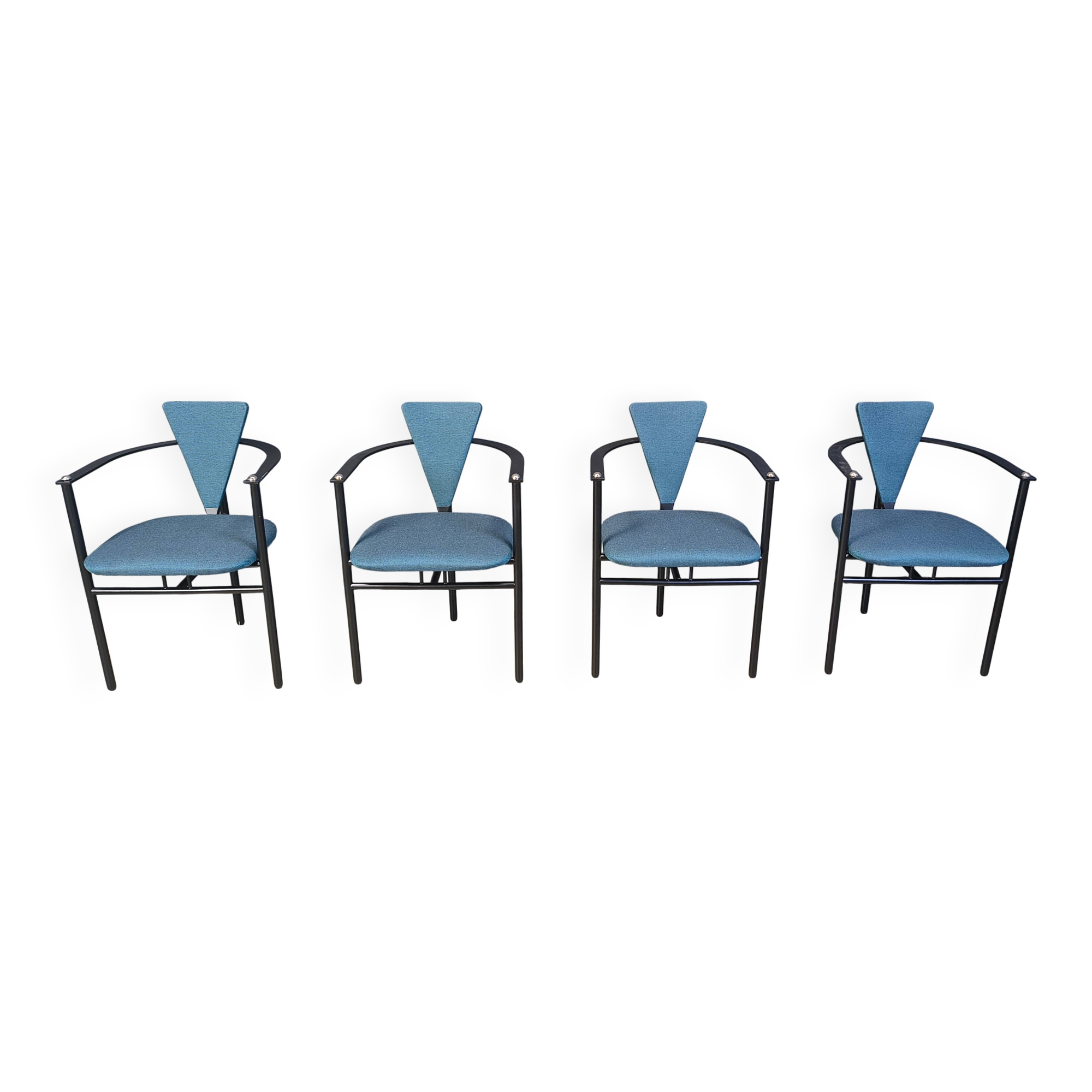 Vintage dining chairs by Belgochrom, set of 4 - 1980s