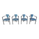 Vintage dining chairs by Belgochrom, set of 4 - 1980s