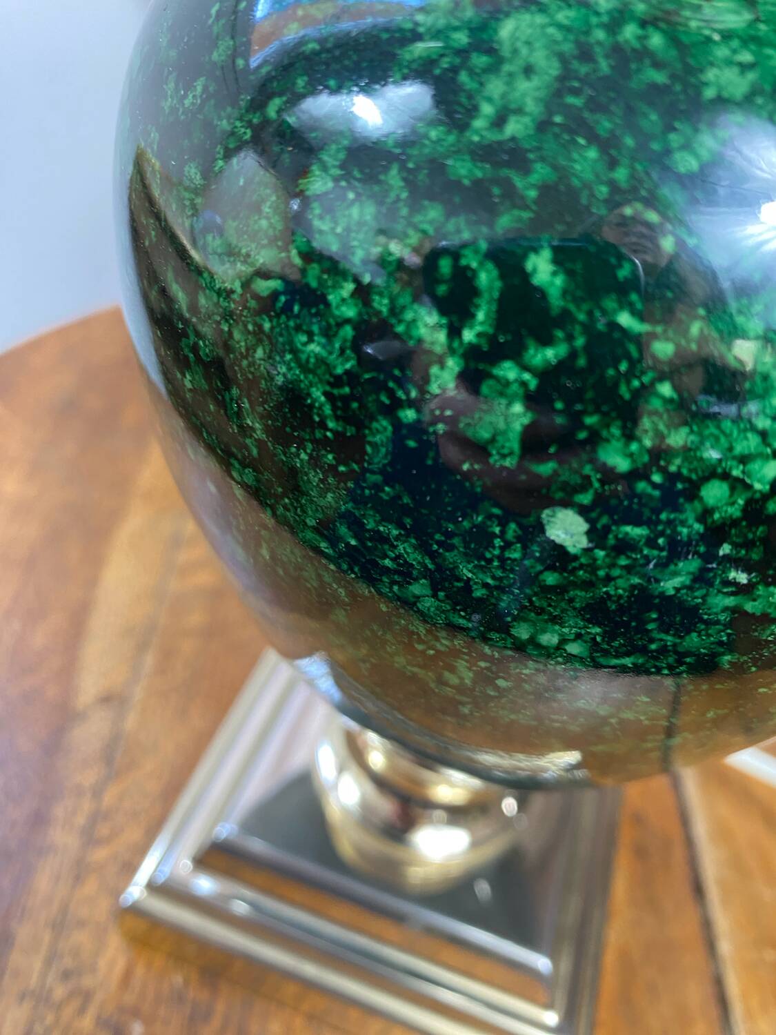 Ceramic and brass lamp Schuytener