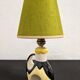Earthenware bedside lamp from the 50s/60s