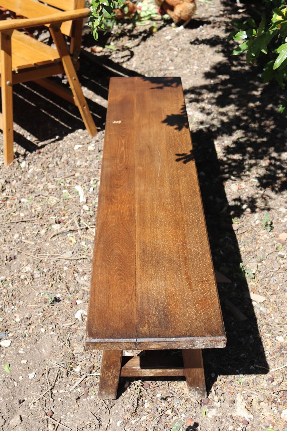 Old oak farmhouse bench