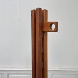 Pair of 1970s coat racks in solid elm