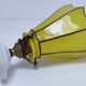 Yellow glass porcelain lamp, early 20th century