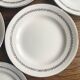 Sarreguemines Dubarry earthenware dessert plates