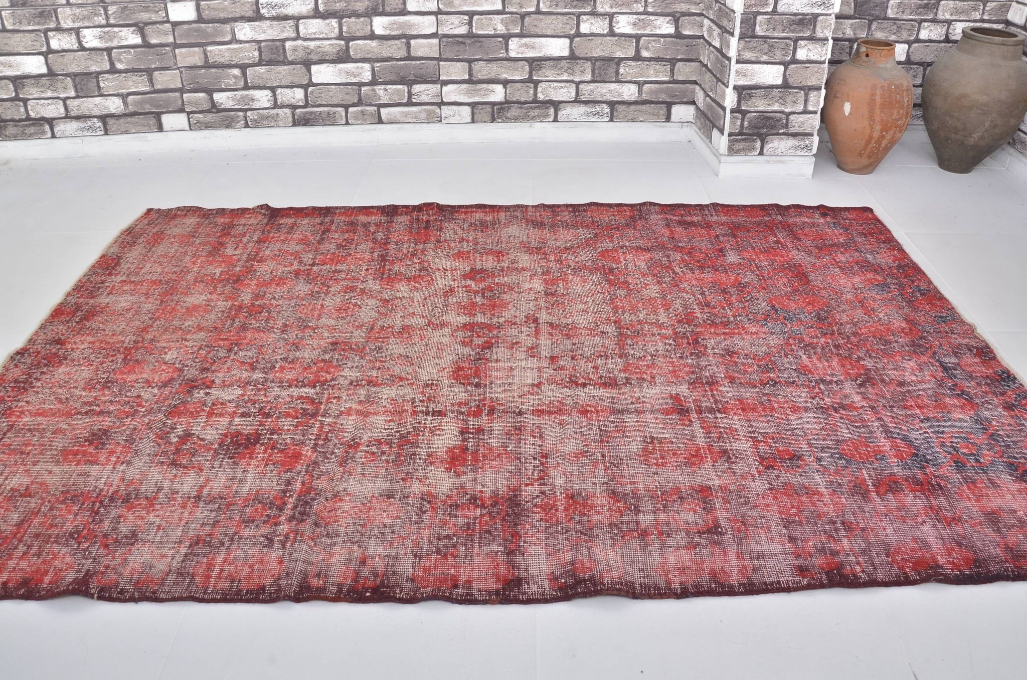 Red Turkish Oushak Rug sku 1502