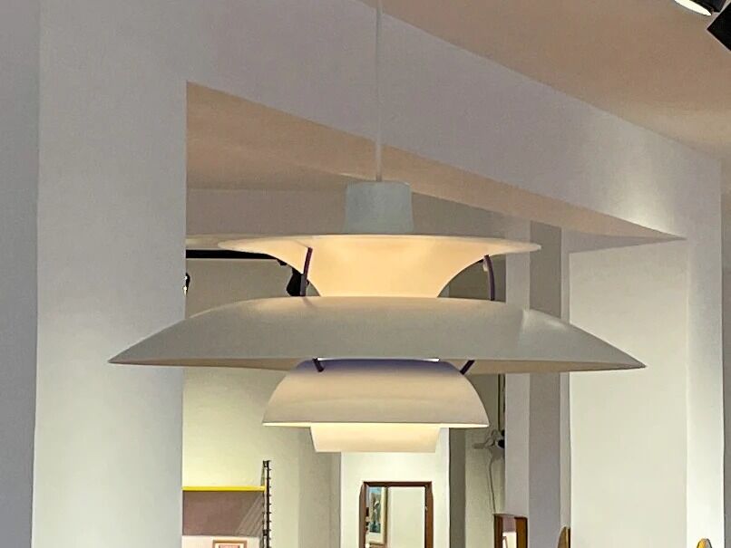 White PH5 suspension by Poul Henningsen for Louis Poulsen