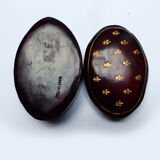 Small box in vintage and Italian leather