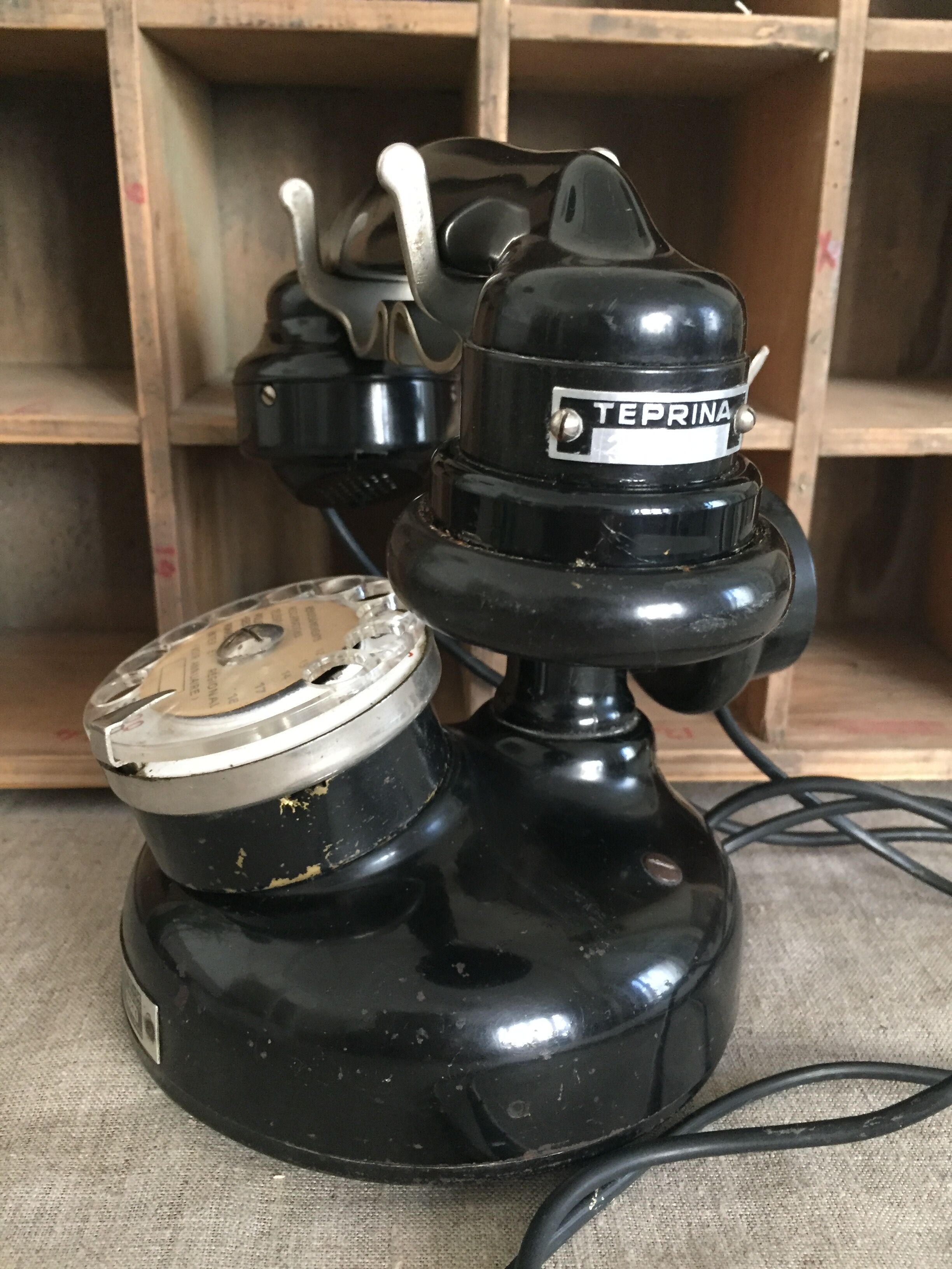 Teprina column bakelite telephone 1941