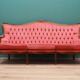 Canapé en velours rose, design suédois, années 1980