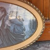 Art Nouveau artist, Holy Family, print, framed