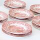 6 English Hollow Plates Eit Ltd England Vintage