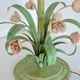 Lampe de table bouquet de fleurs / Roses fer forgé 1960 vintage