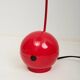 Memphis red desk lamp, 1970s