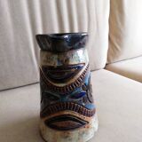 Glazed pottery pitcher