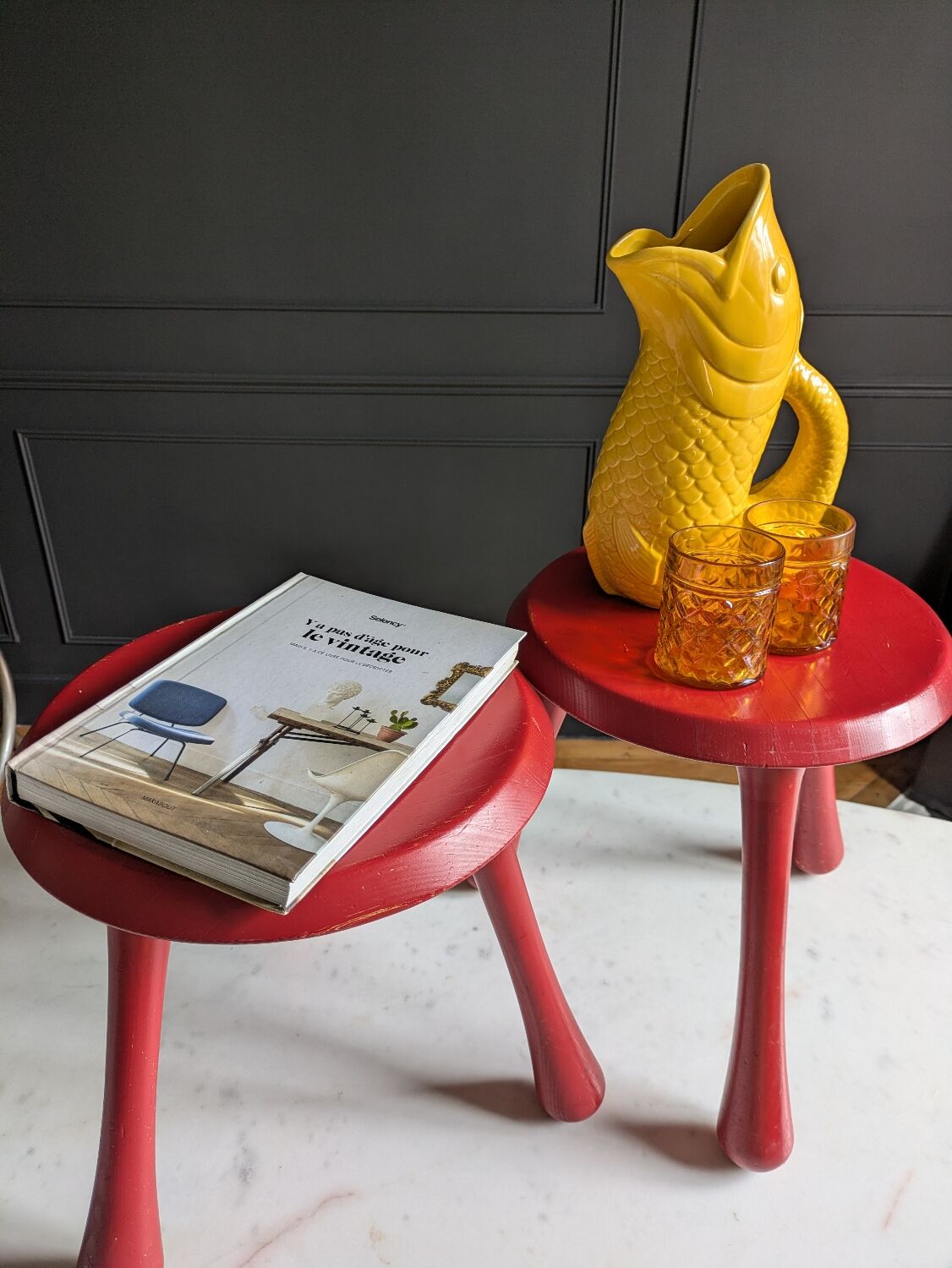 2 Ingvar Kamprad stools for Habitat